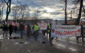 Protest przeciwko CPK